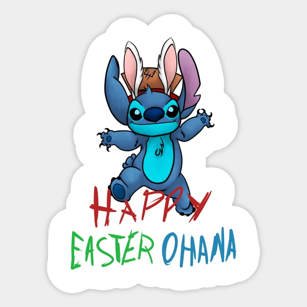 Happy Easter Ohana Sticker by Jota